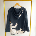 Load image into Gallery viewer, On-Hand Premium Item: Flower and Geisha Black Hoodie (POH001)
