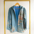 Load image into Gallery viewer, On-Hand Premium Item: Flower Mountain in Blue Sky - Blue Hoodie (POH003)
