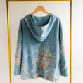 Load image into Gallery viewer, On-Hand Premium Item: Flower Mountain in Blue Sky - Blue Hoodie (POH003)
