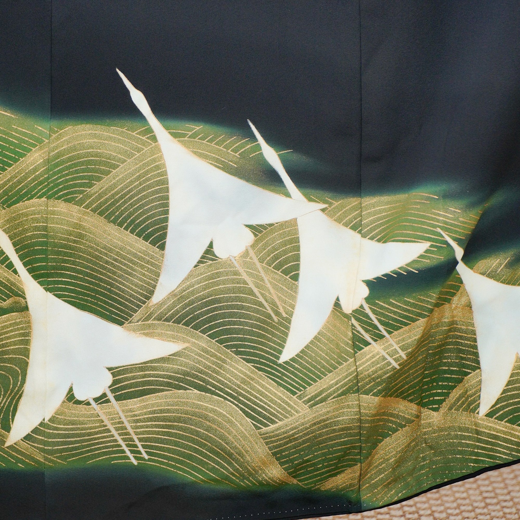 Thank You Fabric: Crane in Flight (0708-11)