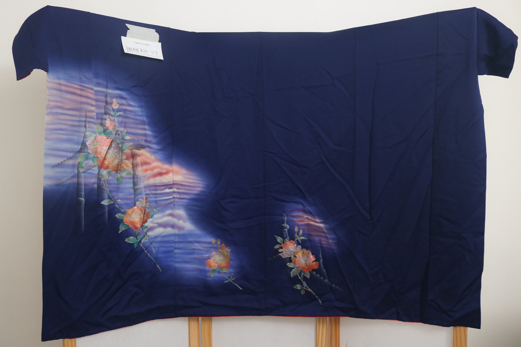 Aug Hoian: A20-Jolene Blue | High neck vest palazzo