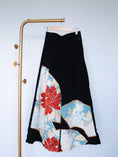 Load image into Gallery viewer, On-Hand Premium Palazzo Pants | Red Flowers and Blue Fans | PP666 | SB
