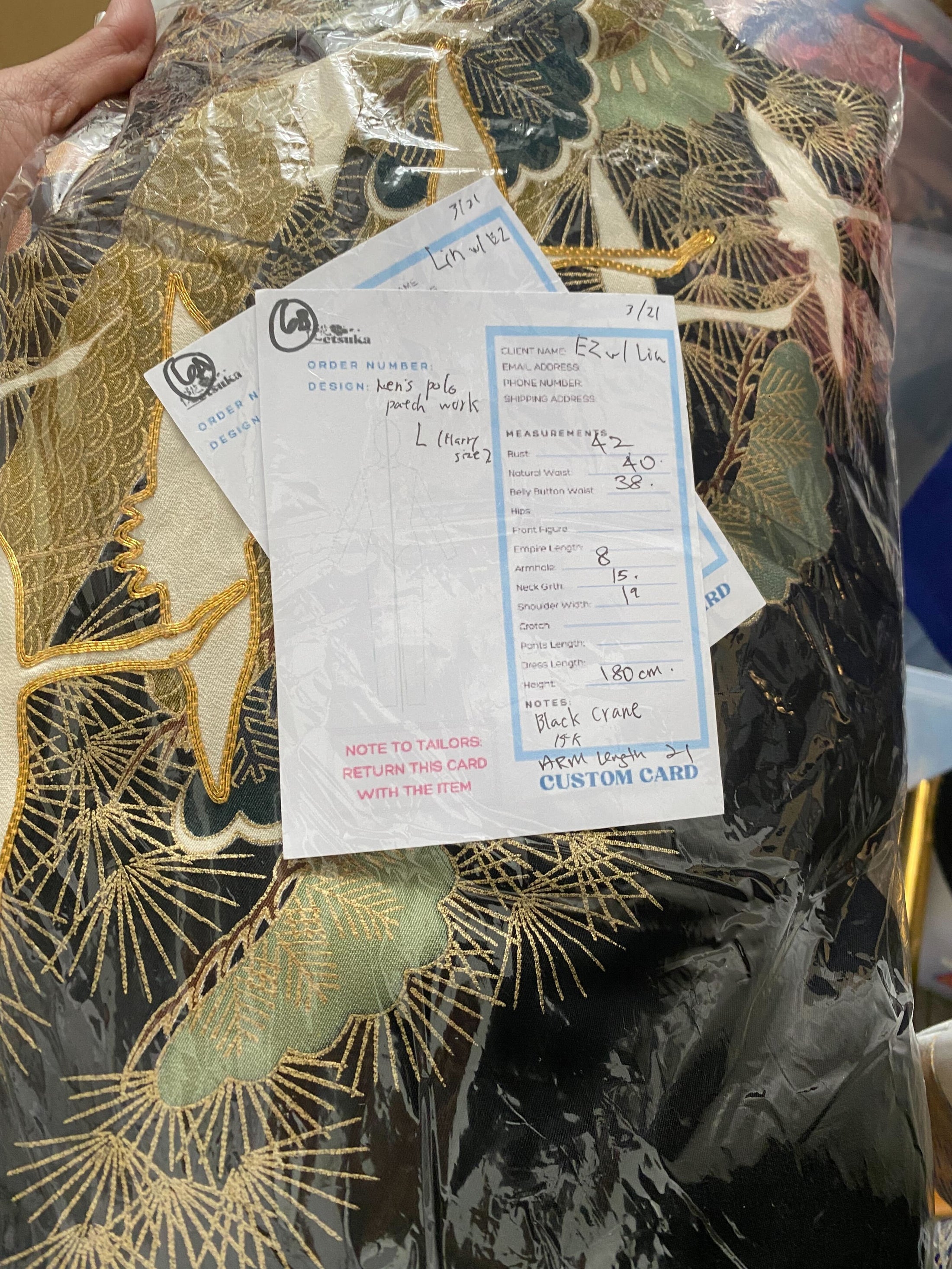 Offline Fabric from SG Boutique Fair- For EZ w/ Lin (Men's Polo Patch Work)