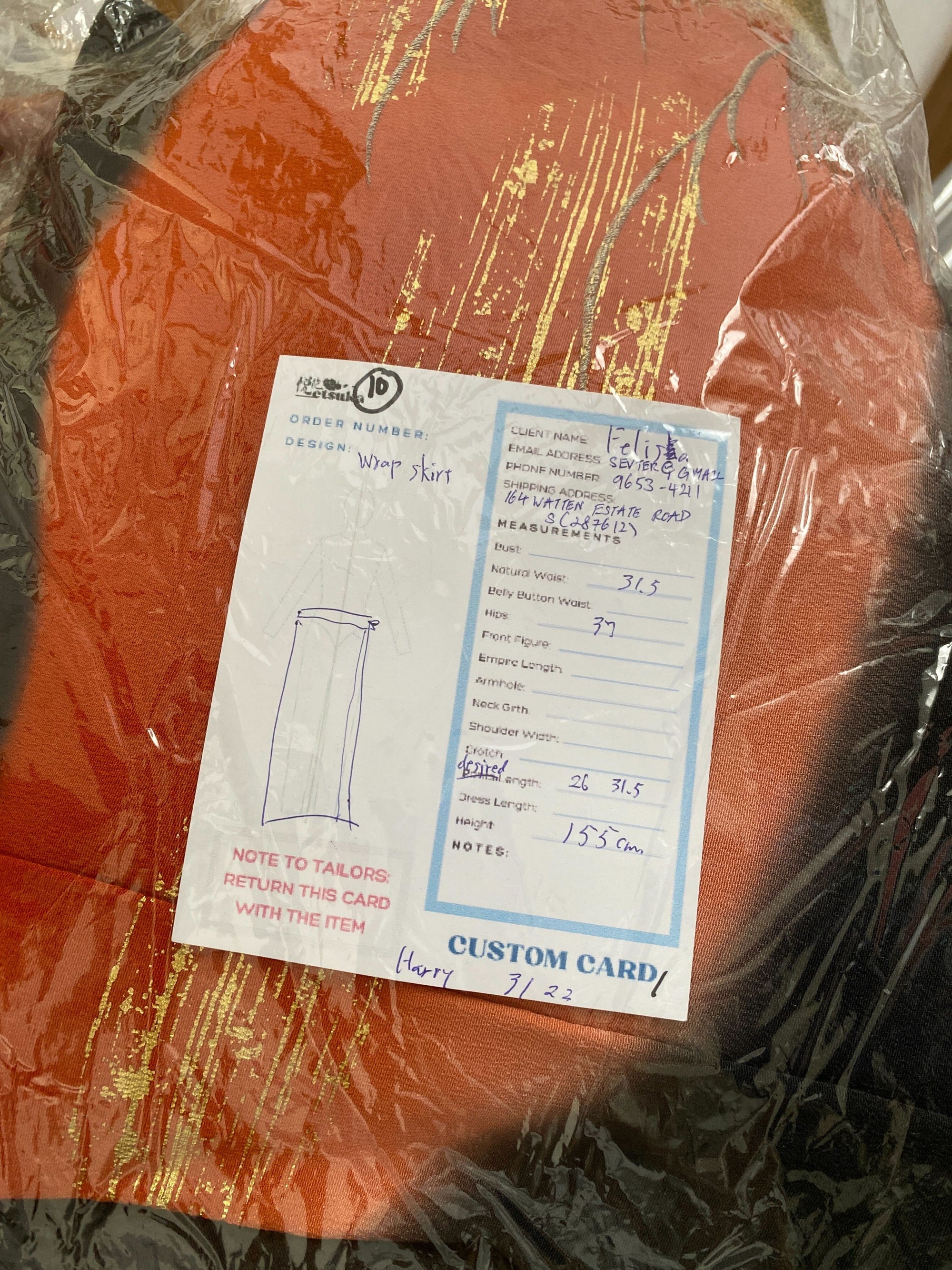 Offline Fabric from SG Boutique Fair- For Felicia (Wrap skirt)