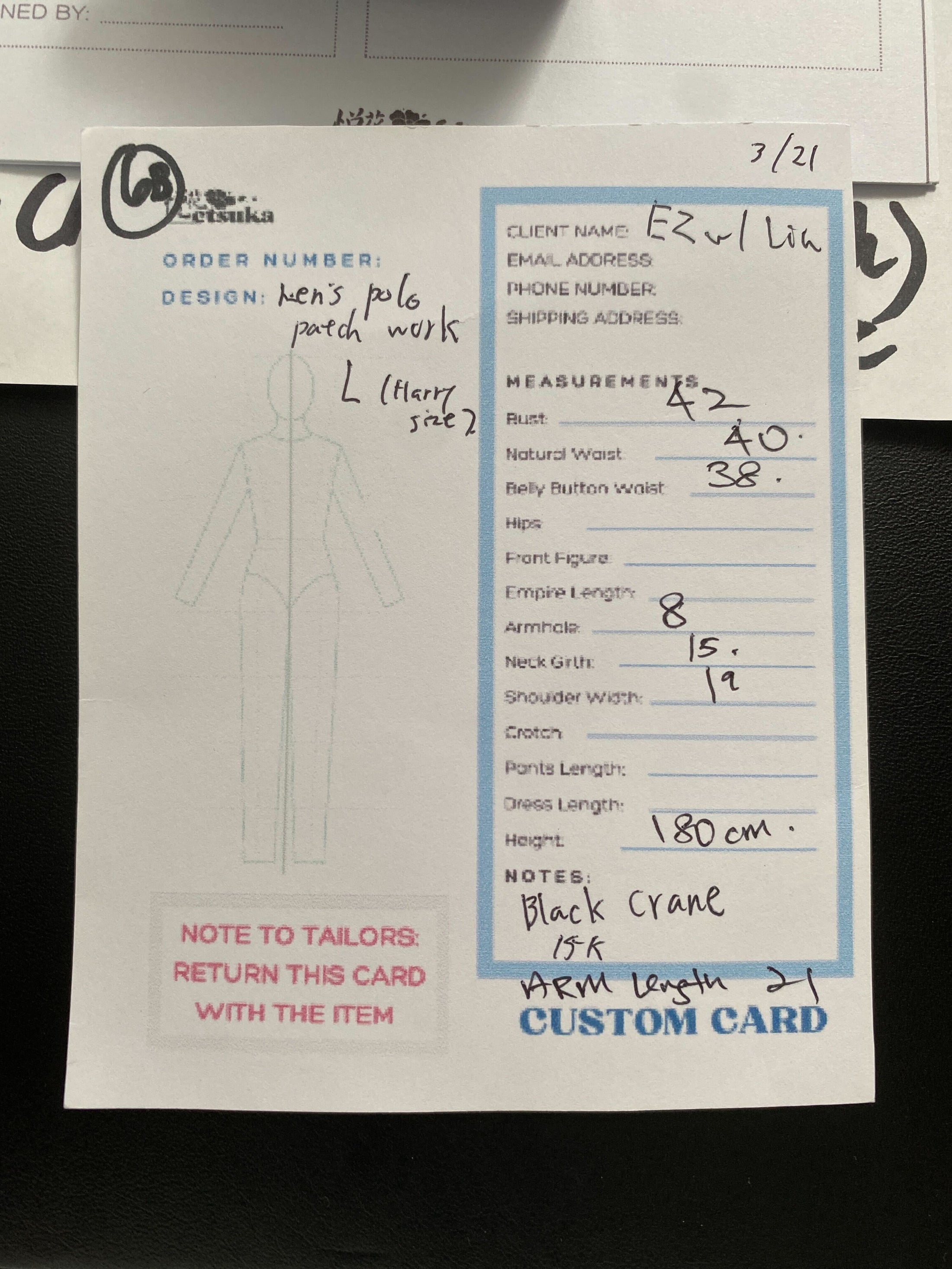 Offline Fabric from SG Boutique Fair- For EZ w/ Lin (Men's Polo Patch Work)