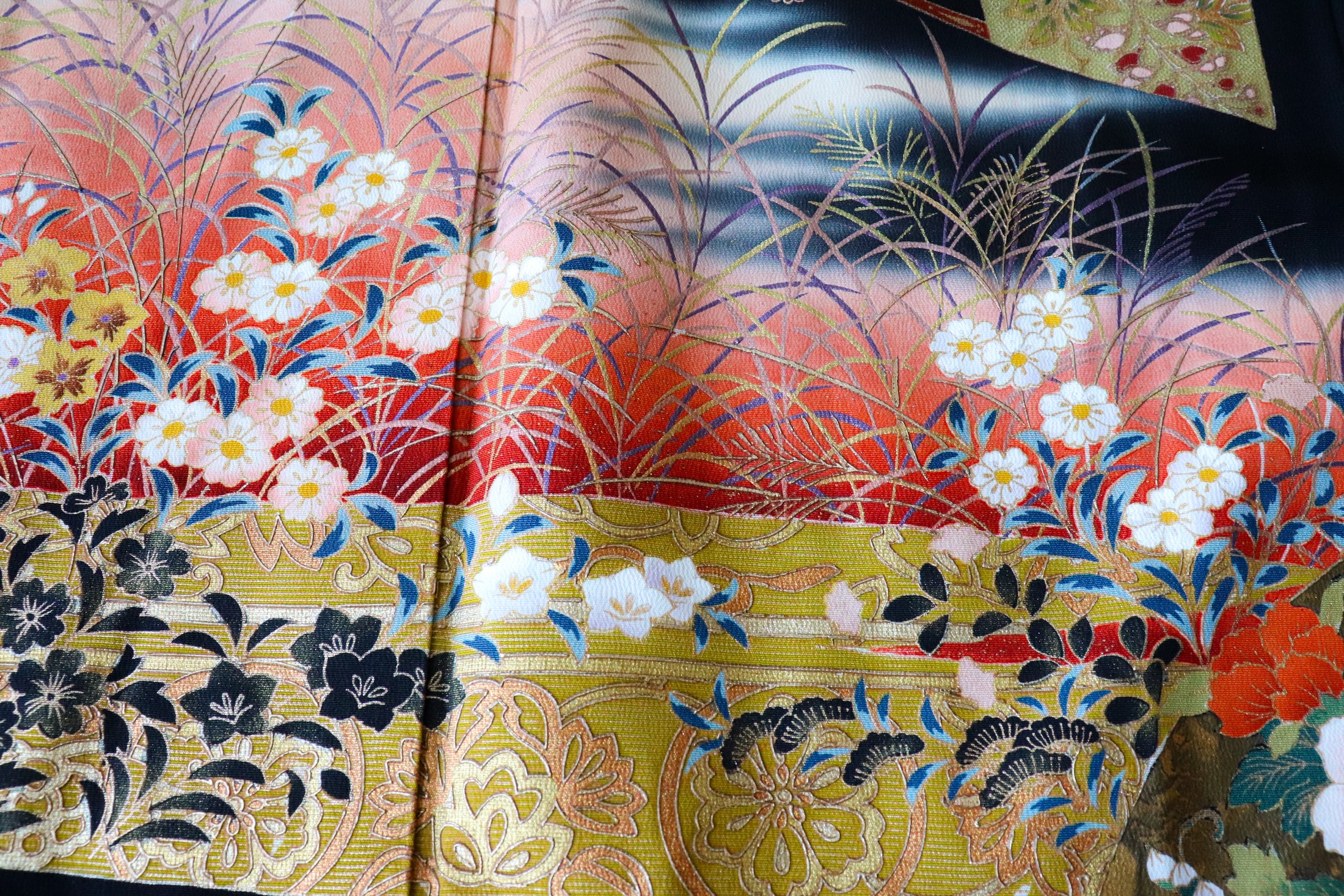 Fabric for Samantha (SG) | Floral summer landscape