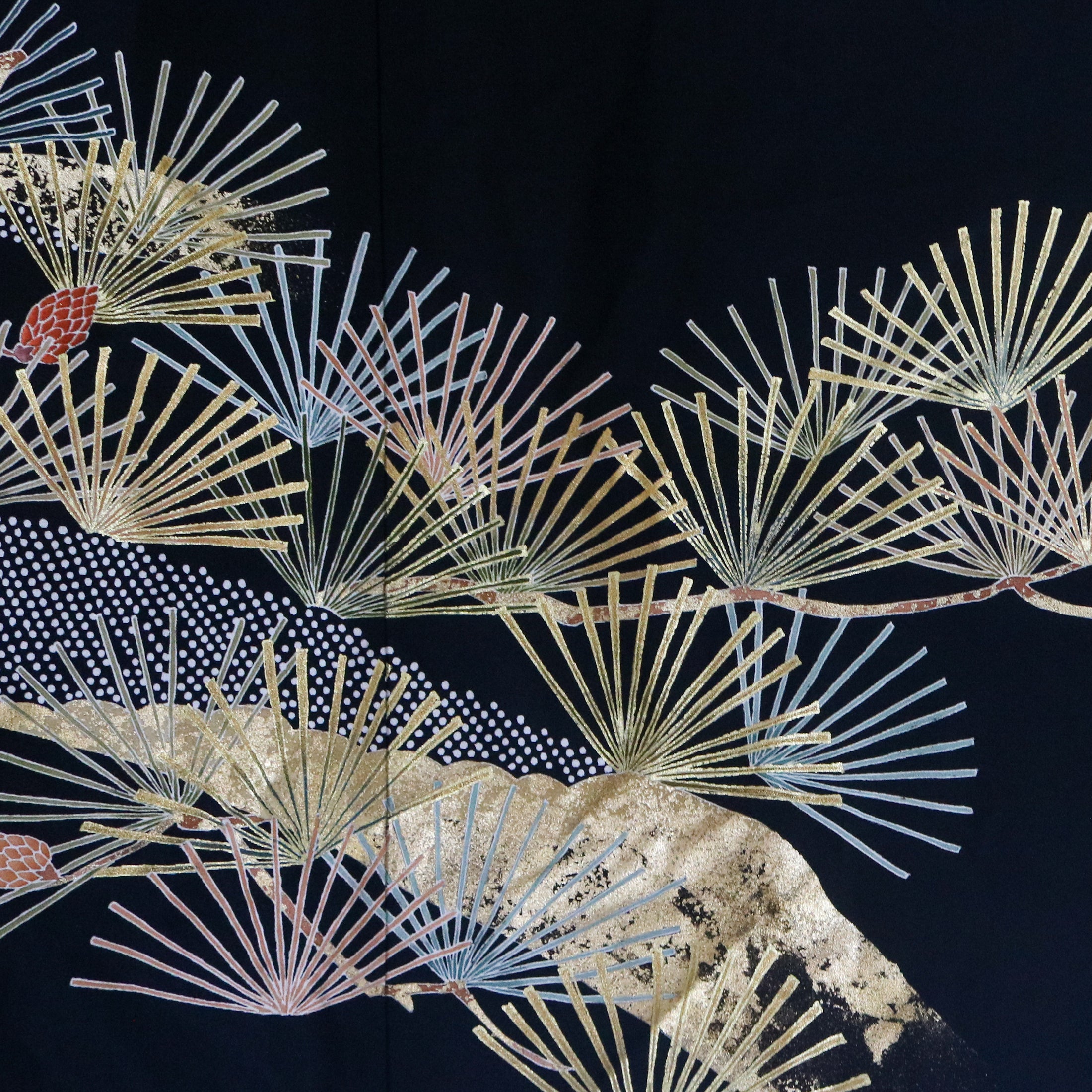 [Rare Harry recommendation] Premium 1018-07 Black and gold embroidery. Rare fabric.