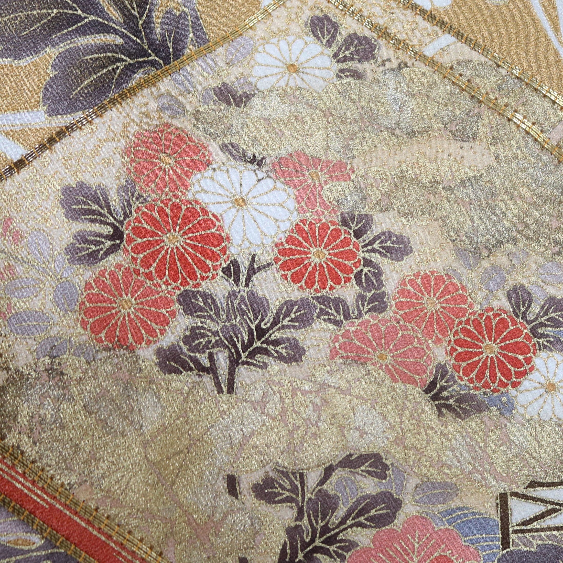 Premium Fabric: 1018-09 Beige CreamYellow Floral