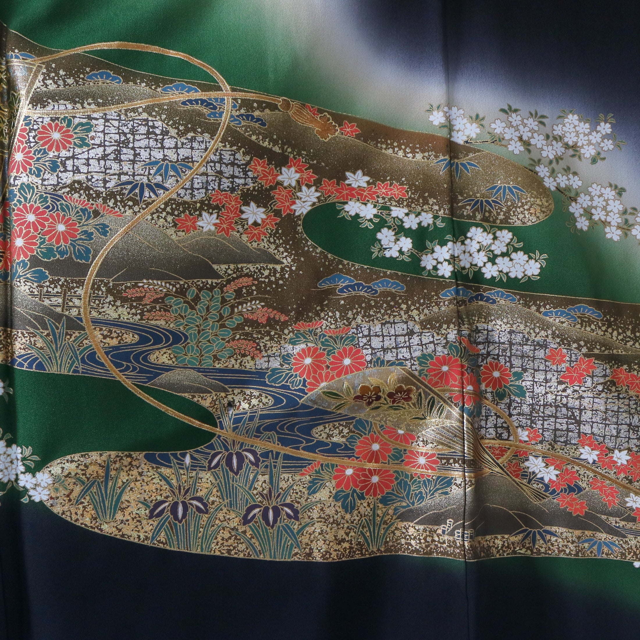 Premium Fabric: 1018-12 Black and Green