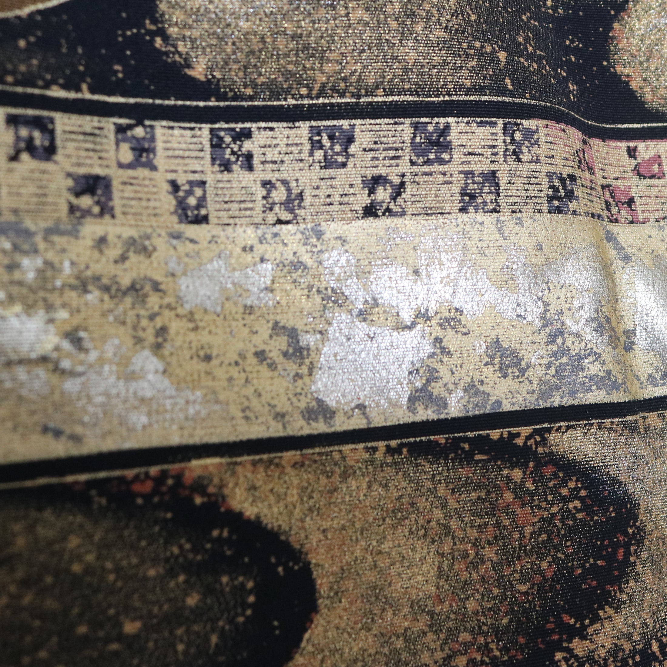 Premium Fabric: 1018-13 Black red embroidery