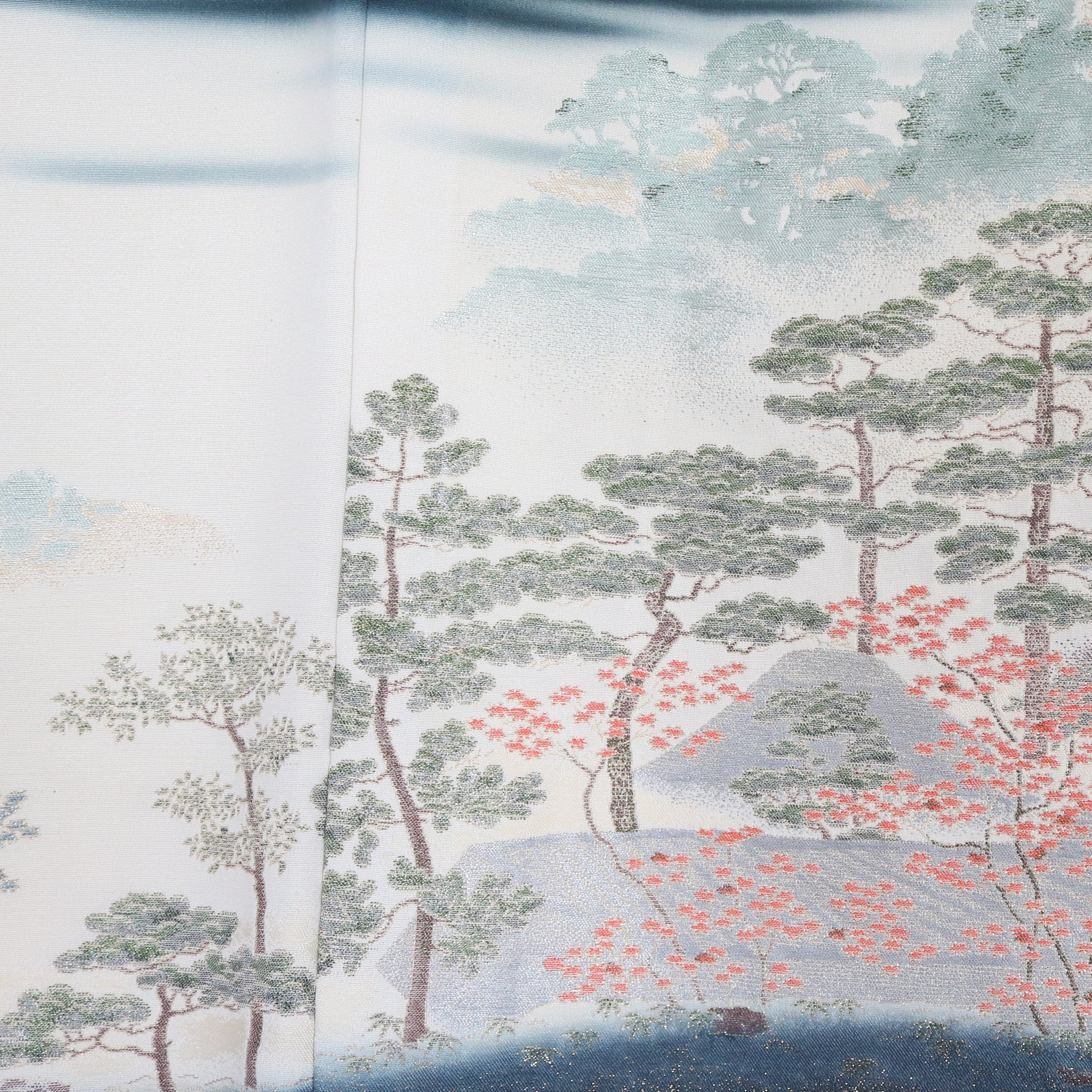 Premium Fabric: Embroidery ! 1018-14 Black white landscape