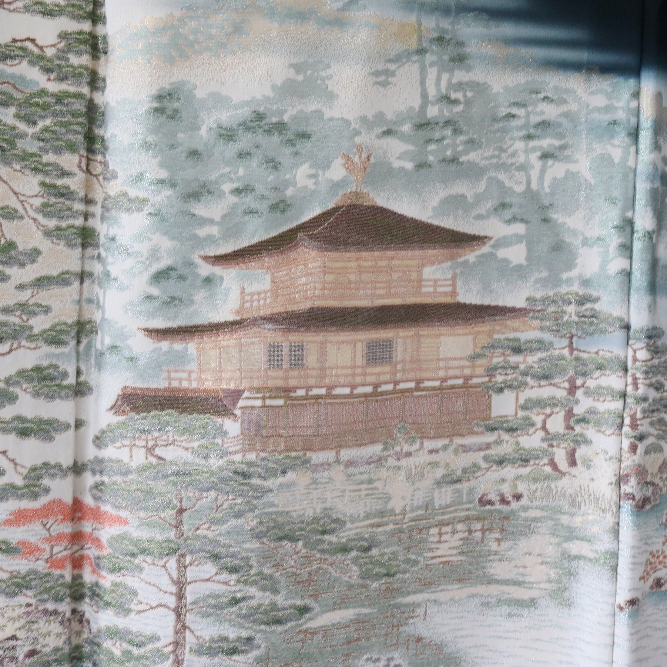 Premium Fabric: Embroidery ! 1018-14 Black white landscape