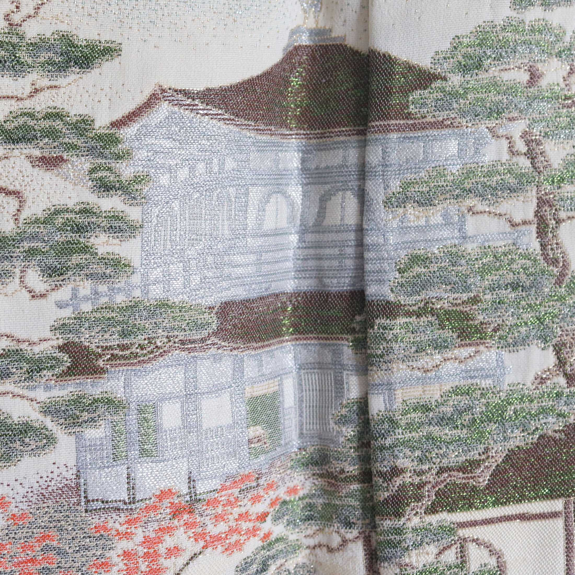 Premium Fabric: Embroidery ! 1018-14 Black white landscape