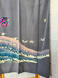 Load image into Gallery viewer, Sakura Collection Fabric: AP7-01 Gray with birds flying
