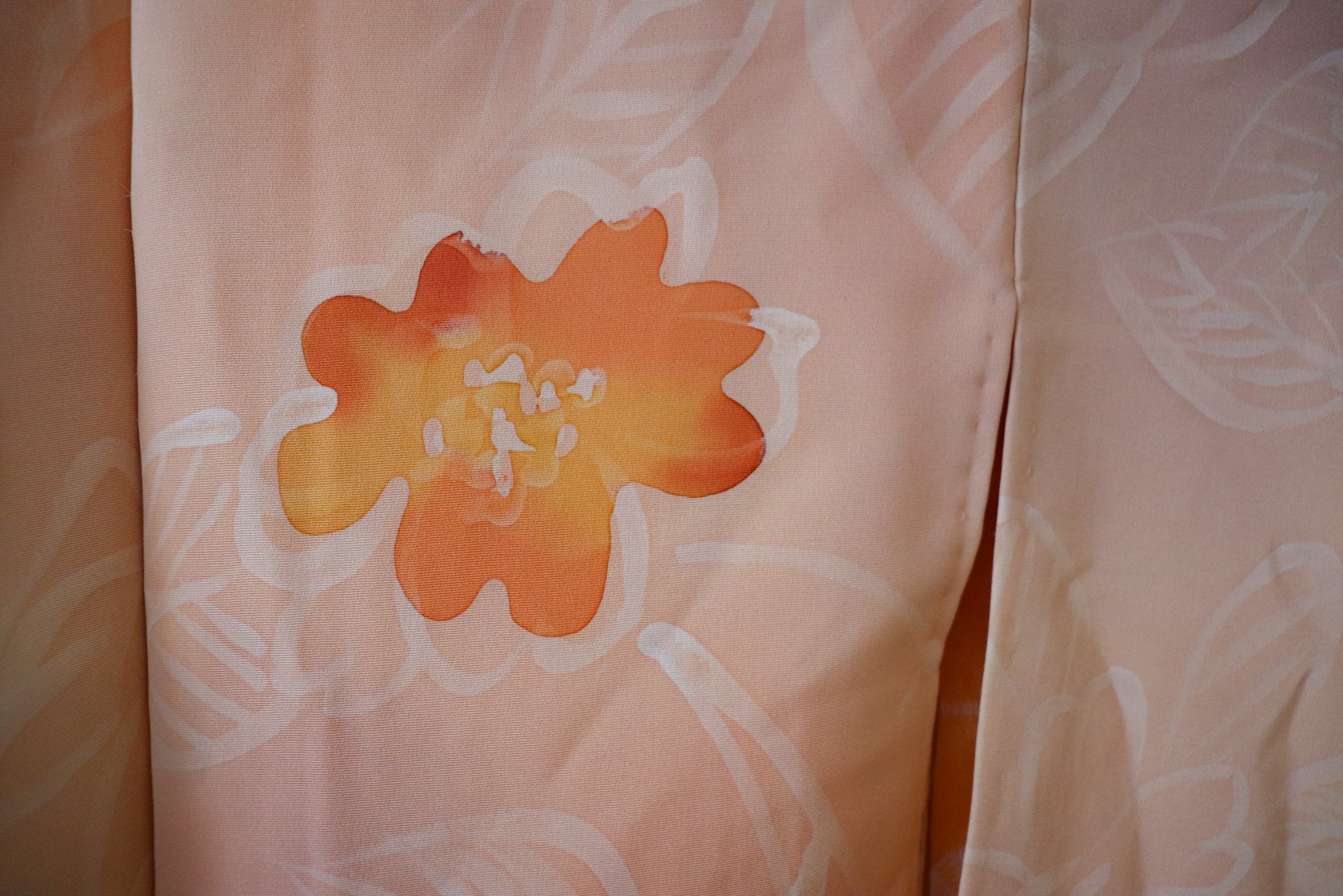 Kimono Cover - Up: Orange Pastel Party