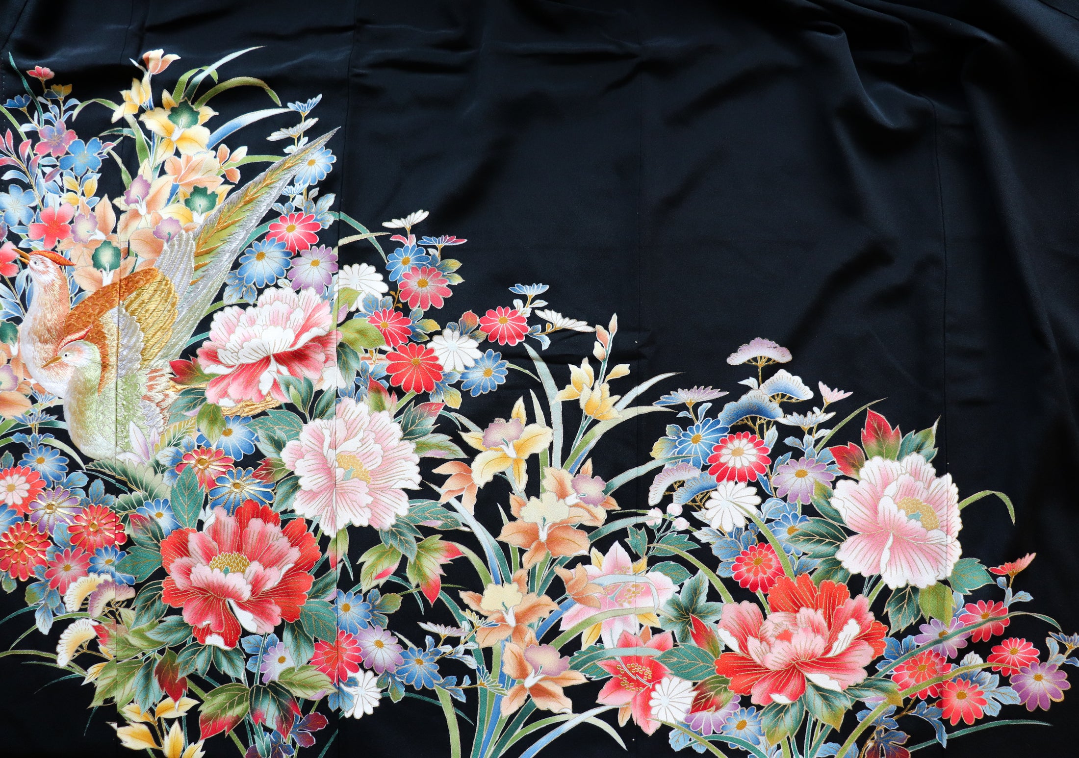 Omakase Fabric: Bird in Flower Paradise