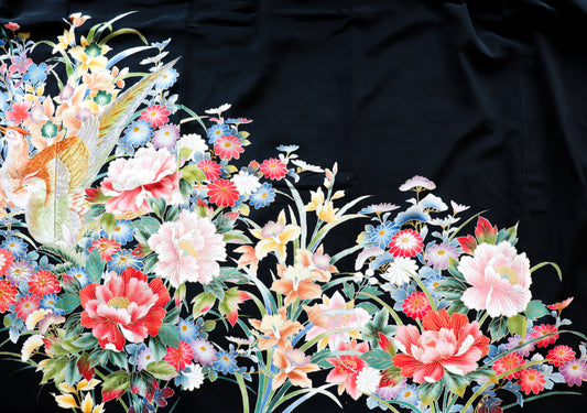 Omakase Fabric: Bird in Flower Paradise