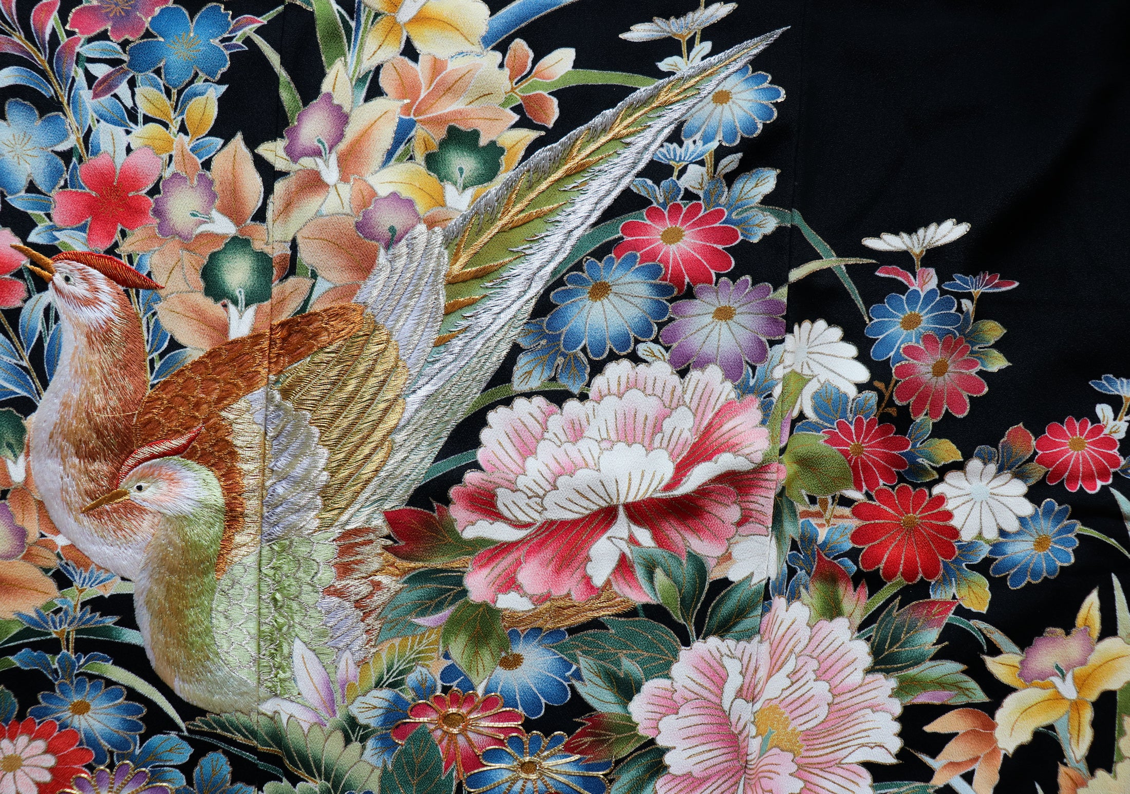 Omakase Fabric: Bird in Flower Paradise