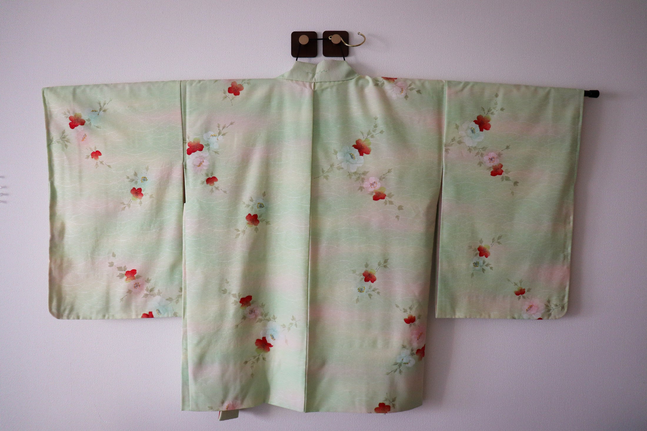 Kimono Cover Up: Green Love and Flowers