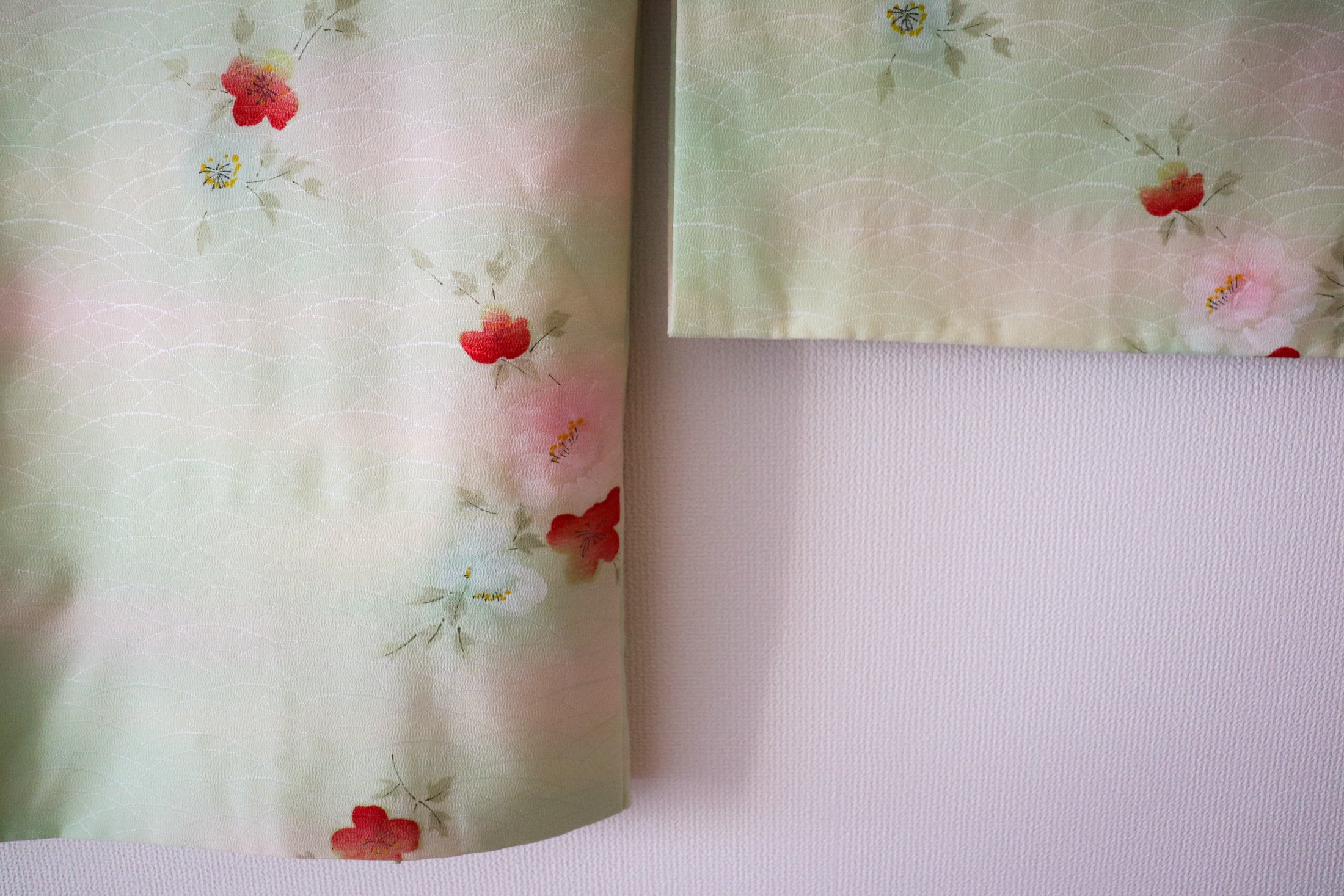 Kimono Cover Up: Green Love and Flowers