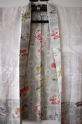 Load image into Gallery viewer, Kimono Cover Up: Silver Flower Paradise
