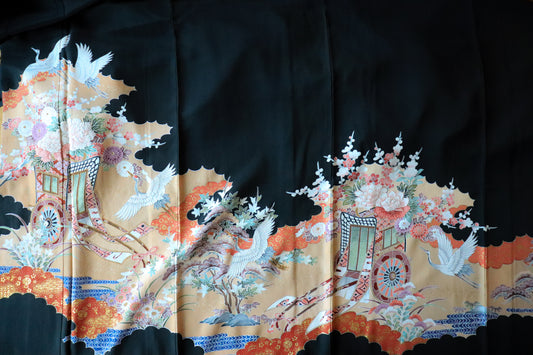 Omakase (Wooden Dragon) Fabric: Embroidered Paradise