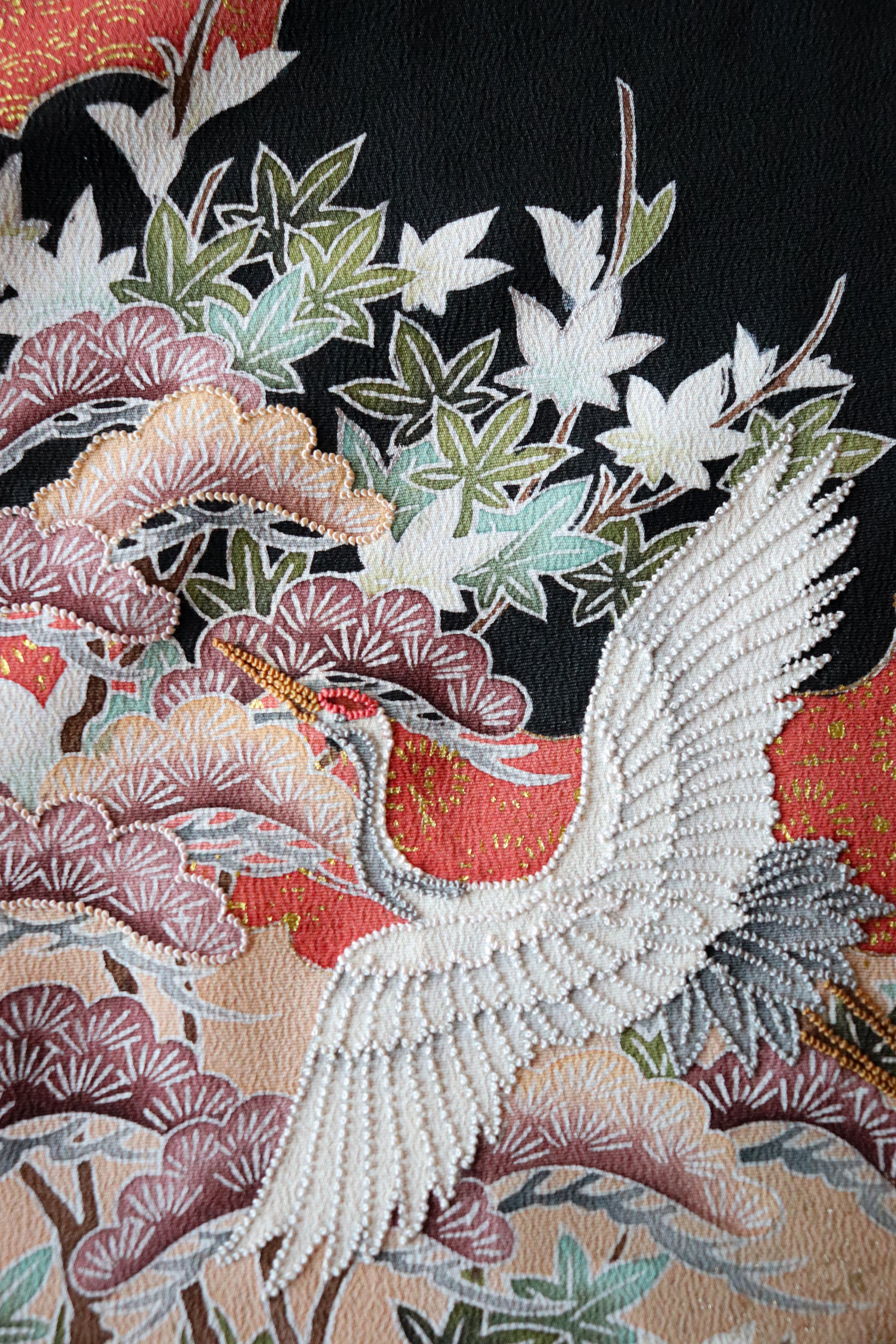 Omakase (Wooden Dragon) Fabric: Embroidered Paradise