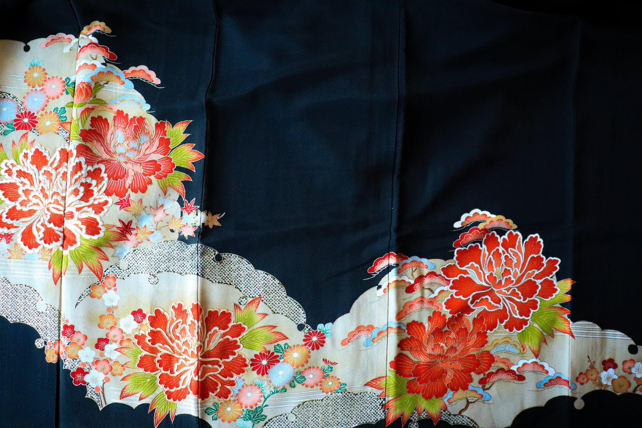 Omakase (Wooden Dragon Fabric): Embroidered Flower