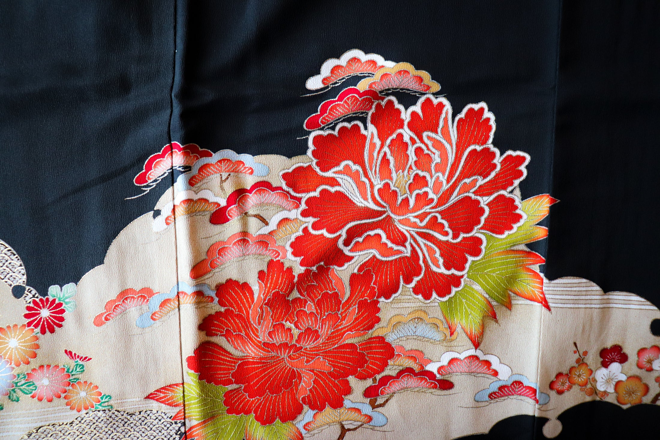 Omakase (Wooden Dragon Fabric): Embroidered Flower