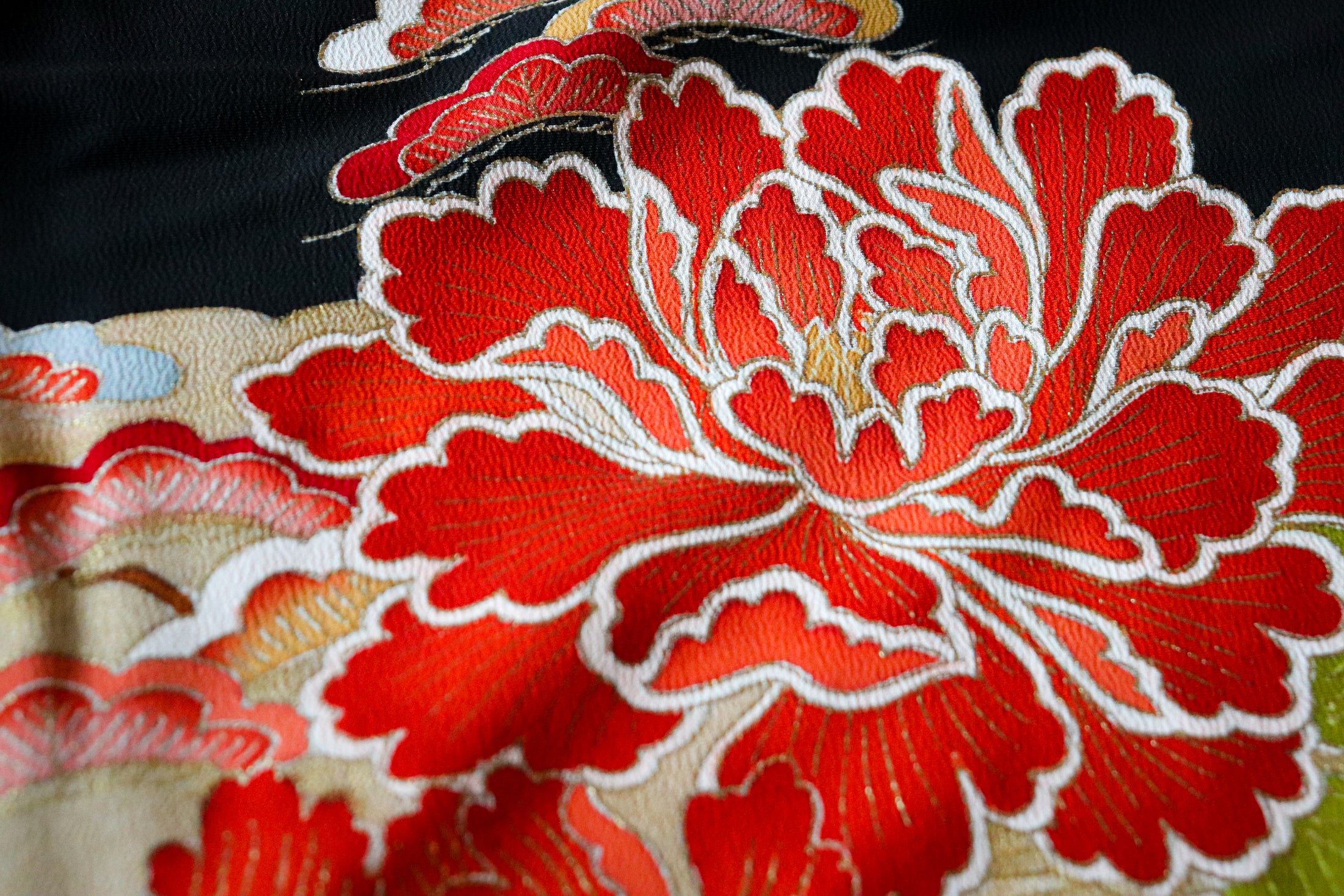 Omakase (Wooden Dragon Fabric): Embroidered Flower