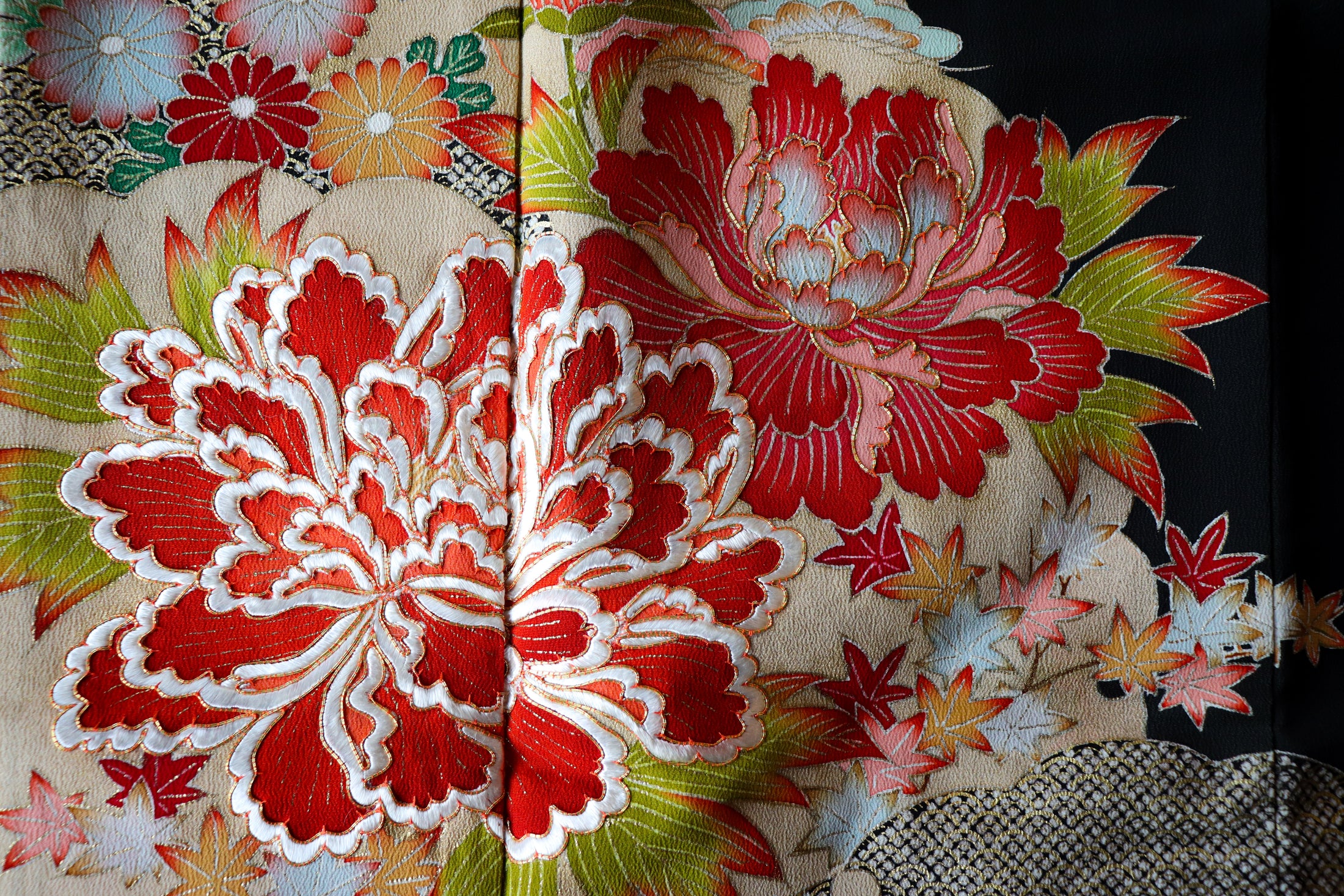 Omakase (Wooden Dragon Fabric): Embroidered Flower