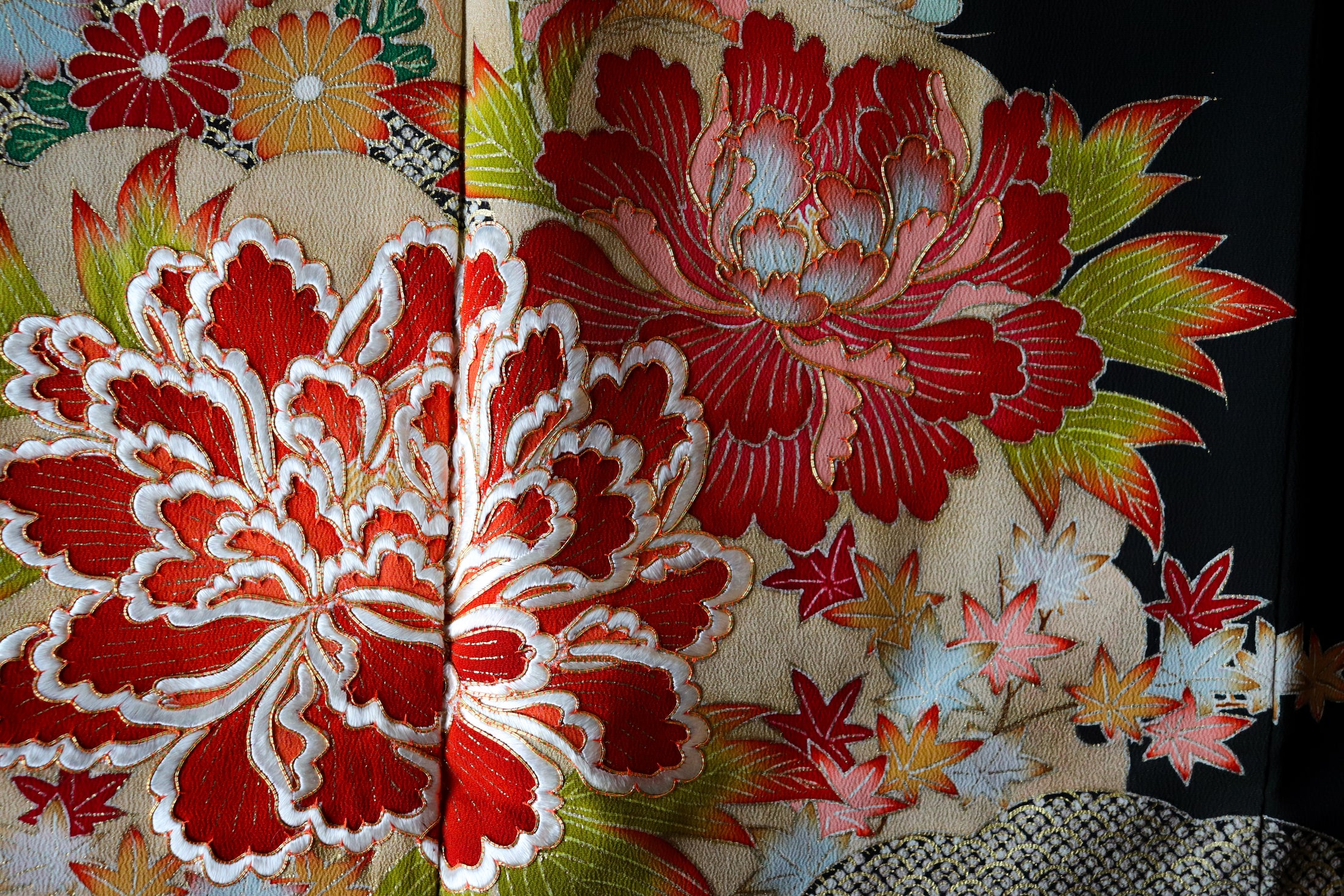 Omakase (Wooden Dragon Fabric): Embroidered Flower