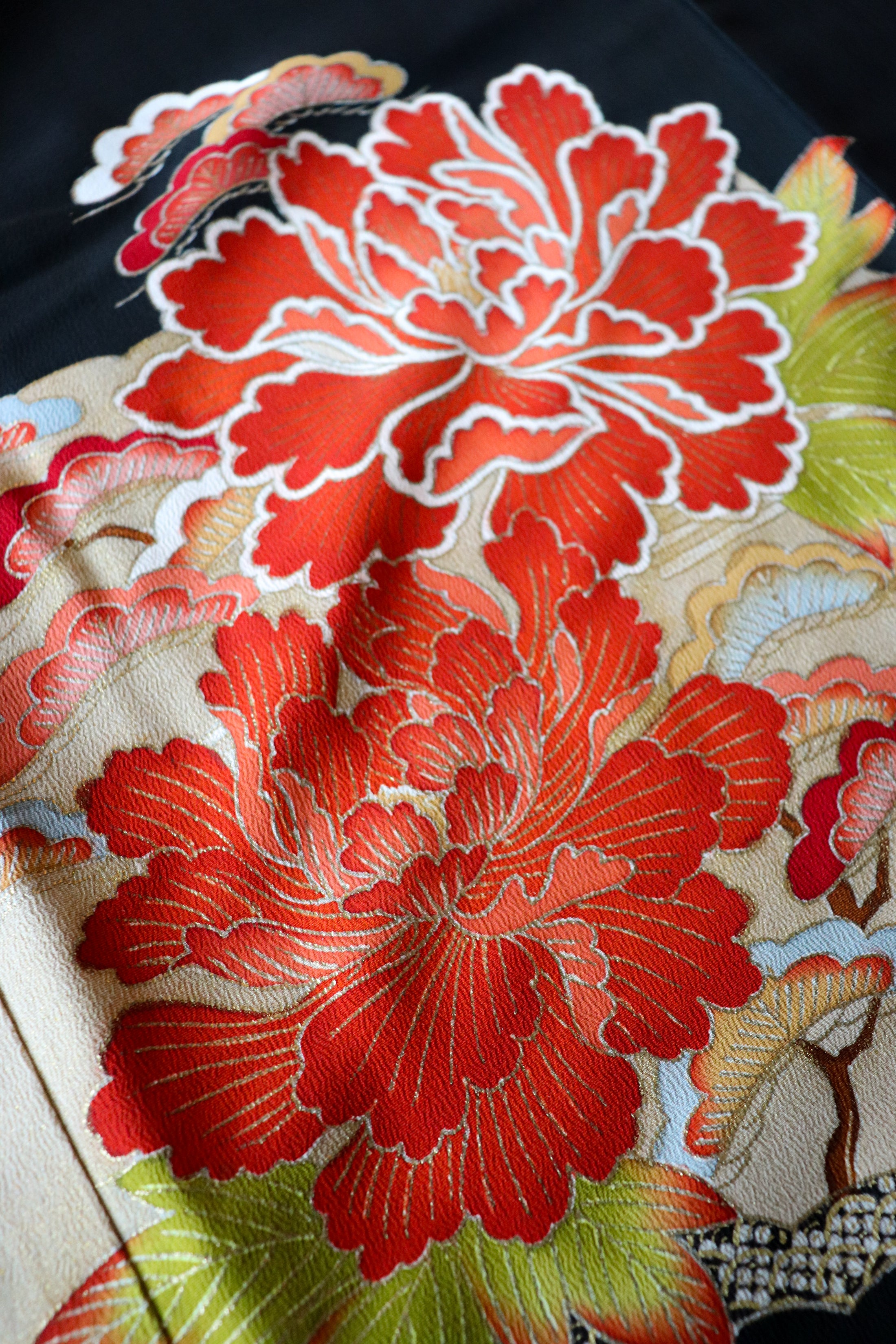 Omakase (Wooden Dragon Fabric): Embroidered Flower