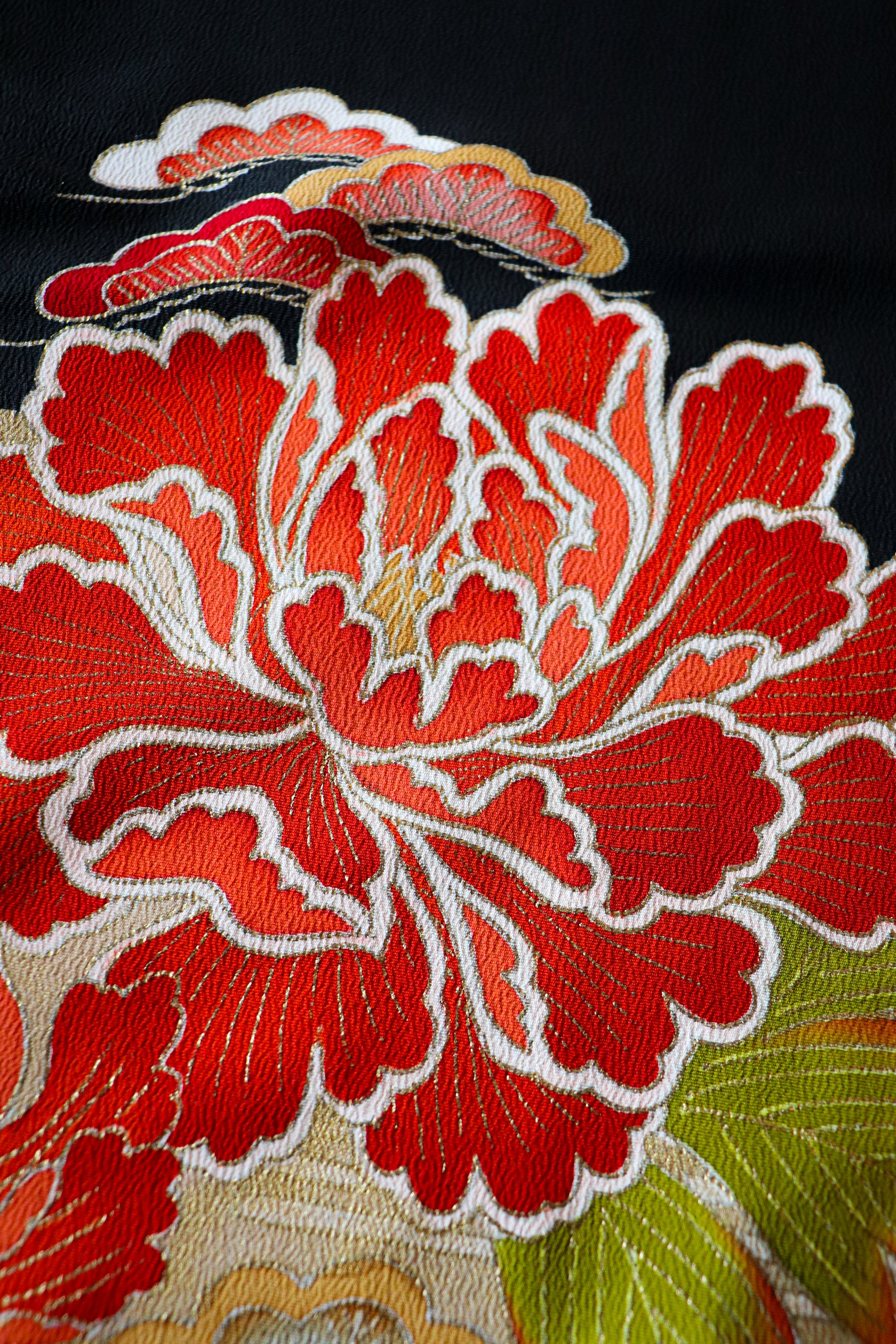 Omakase (Wooden Dragon Fabric): Embroidered Flower