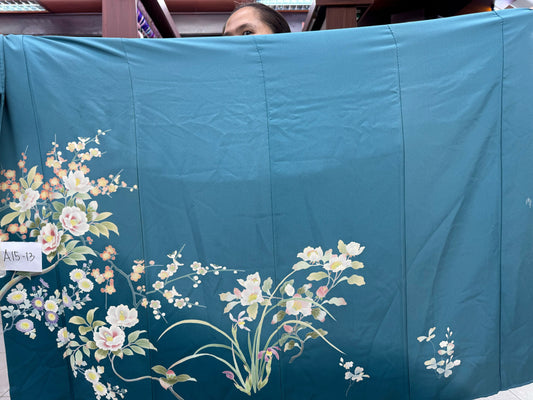 Ap18 HoiAn Fabric: A18-Teal- High Neck Vest and Palazzo Coordinate