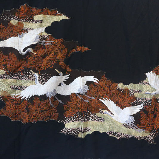 NALB - No Art Left Behind Fabric |  1229PREM-09 Black and birds