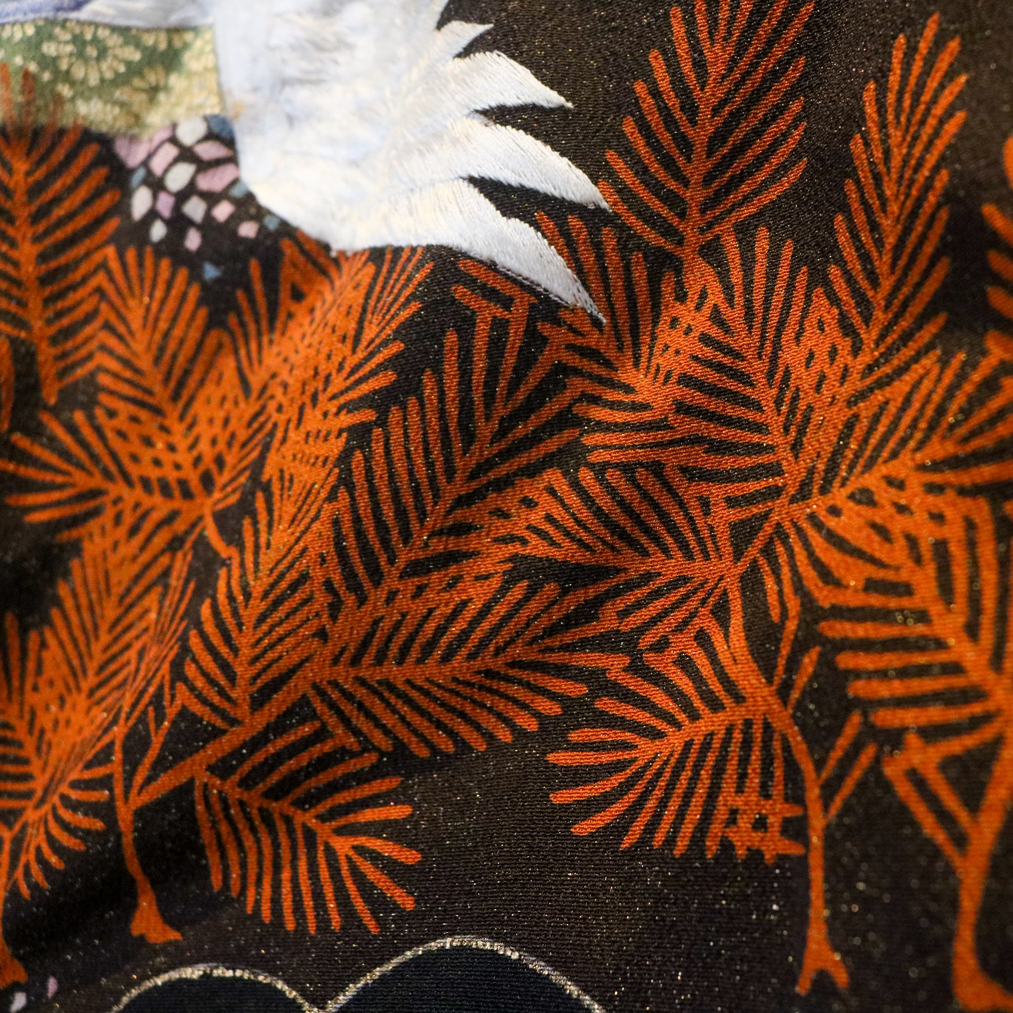 NALB - No Art Left Behind Fabric |  1229PREM-09 Black and birds