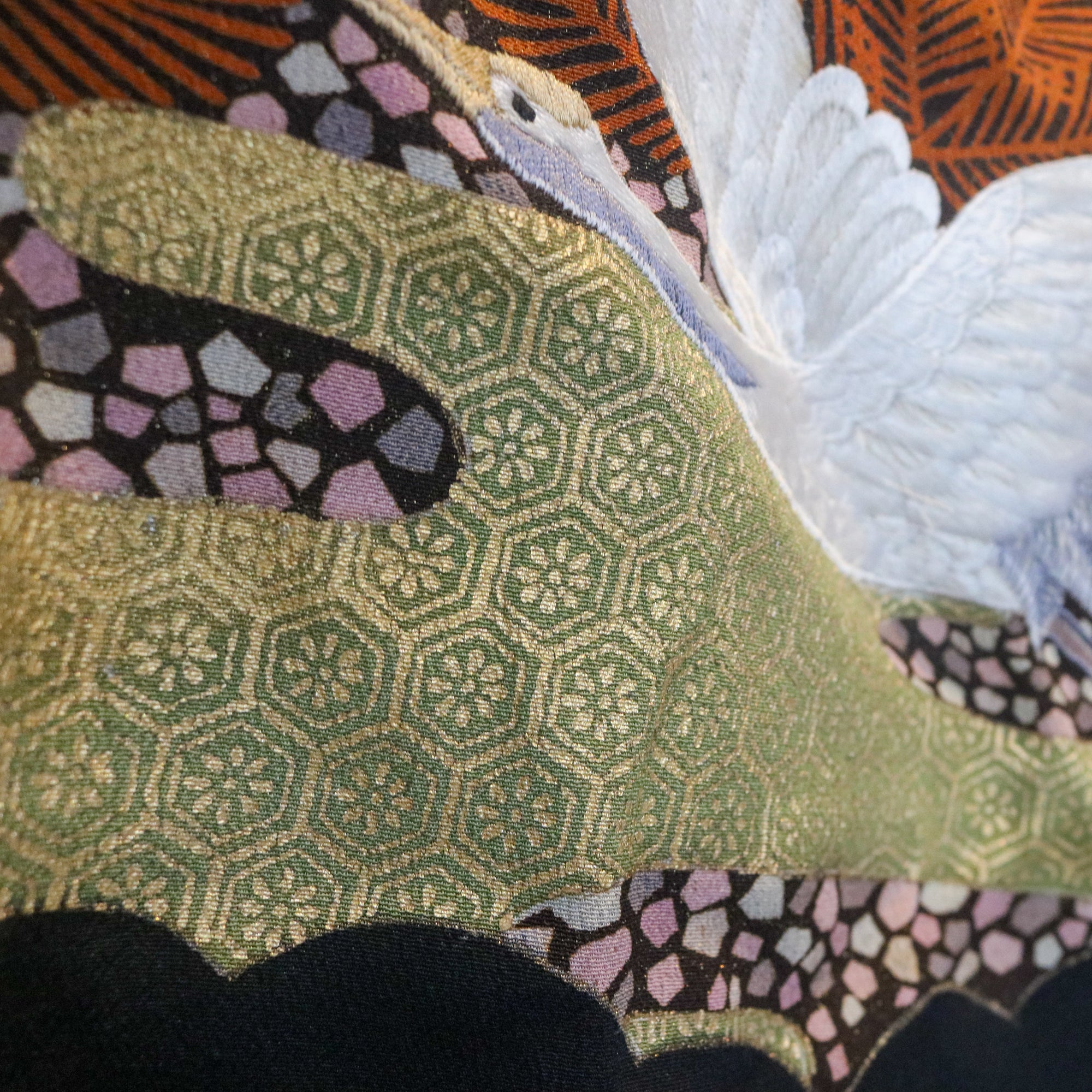 NALB - No Art Left Behind Fabric |  1229PREM-09 Black and birds