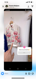Load image into Gallery viewer, Ap7 On-hand item: Cream Floral Bomber Jacket | MA - Free shipping
