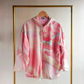 Load image into Gallery viewer, On Hand Hoodie: Pink Candy (with Shibori elements!) (H043-P)
