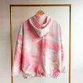 Load image into Gallery viewer, On Hand Hoodie: Pink Candy (with Shibori elements!) (H043-P)
