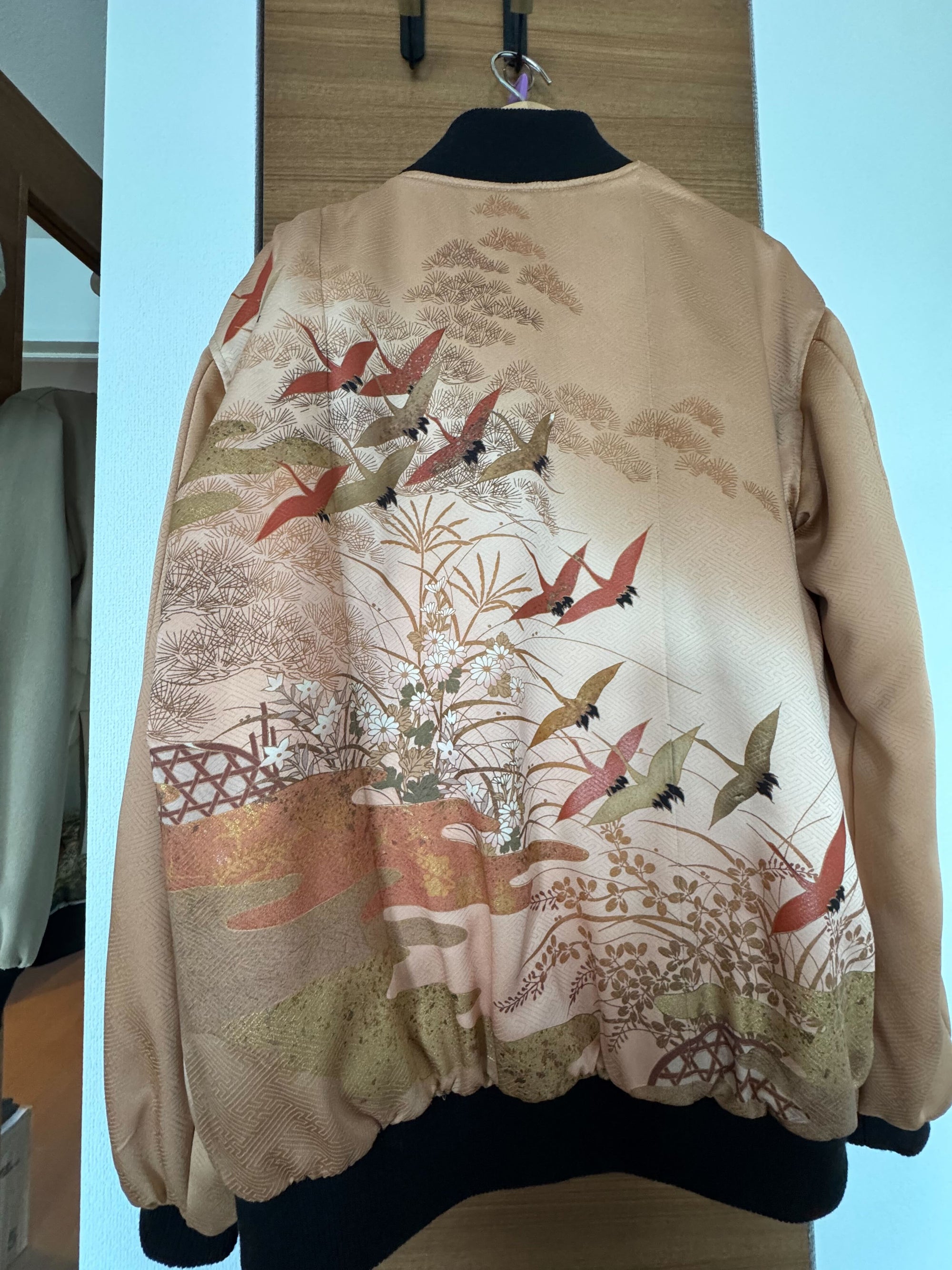 May5 On-hand: Light brown bomber jacket (Harry size) | Free shipping