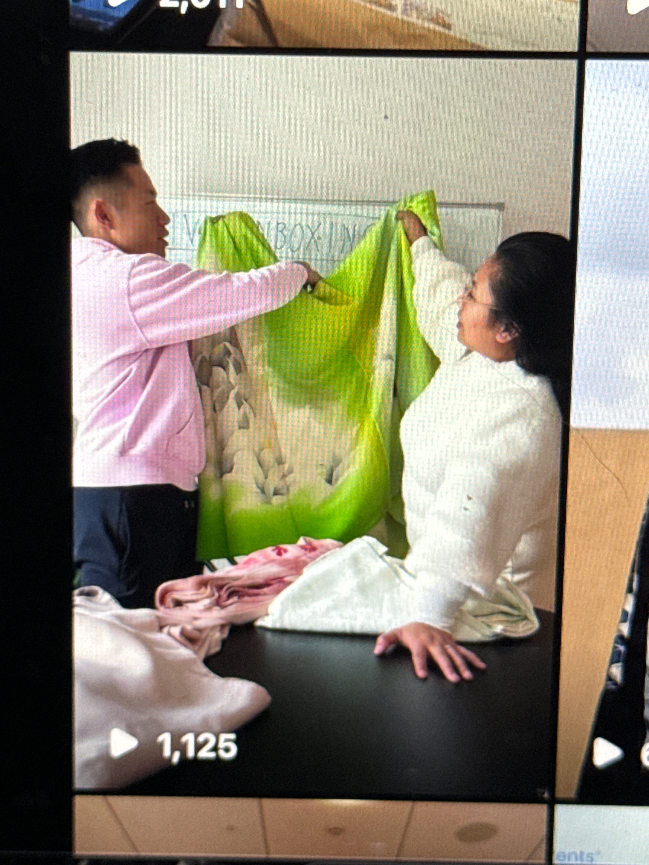 Live Fabric Order from Ruby Gan (Lime Fabric)