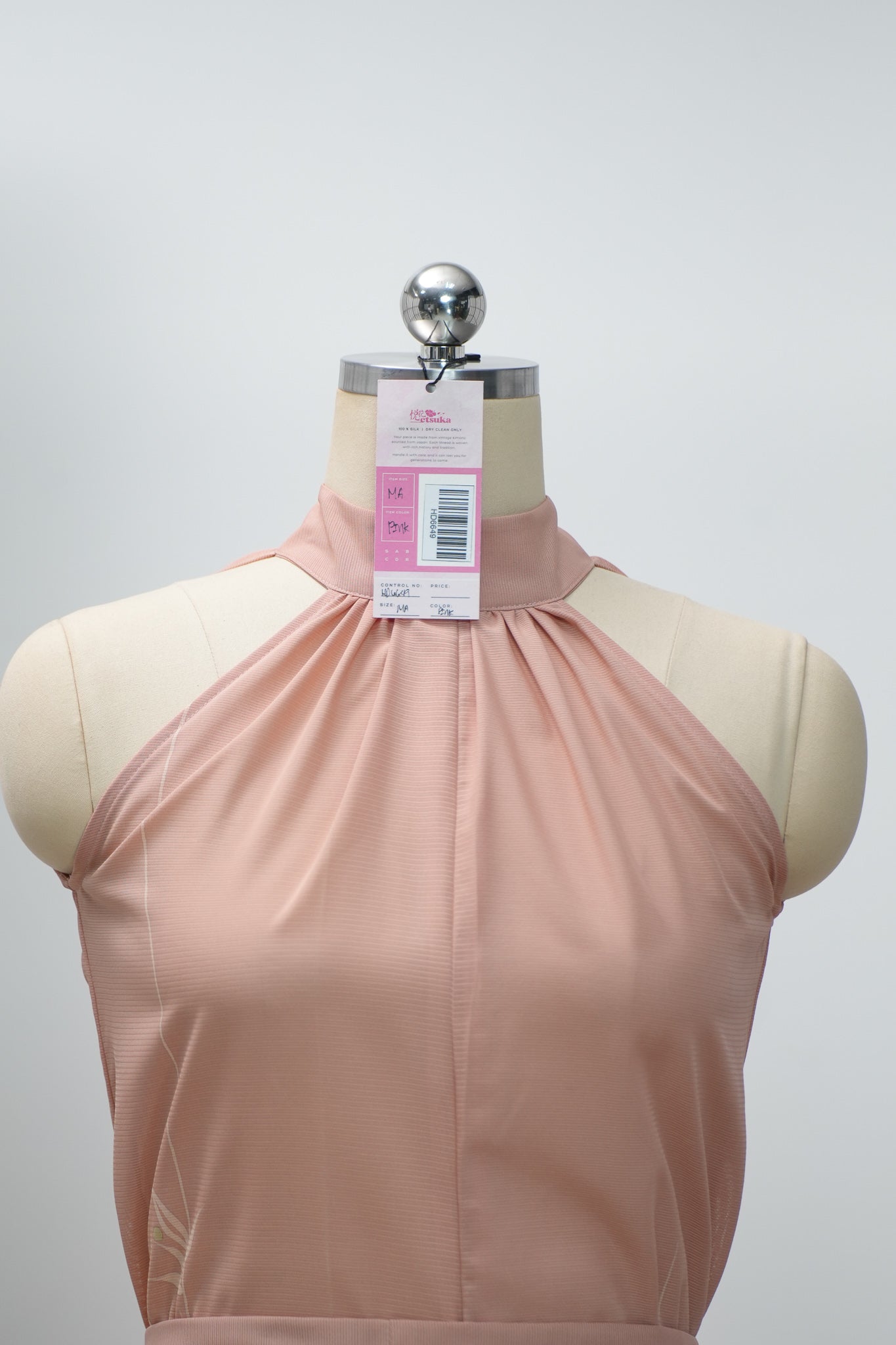 Premium On-hand: Pink See through Halter Dress | HD6649 | MA