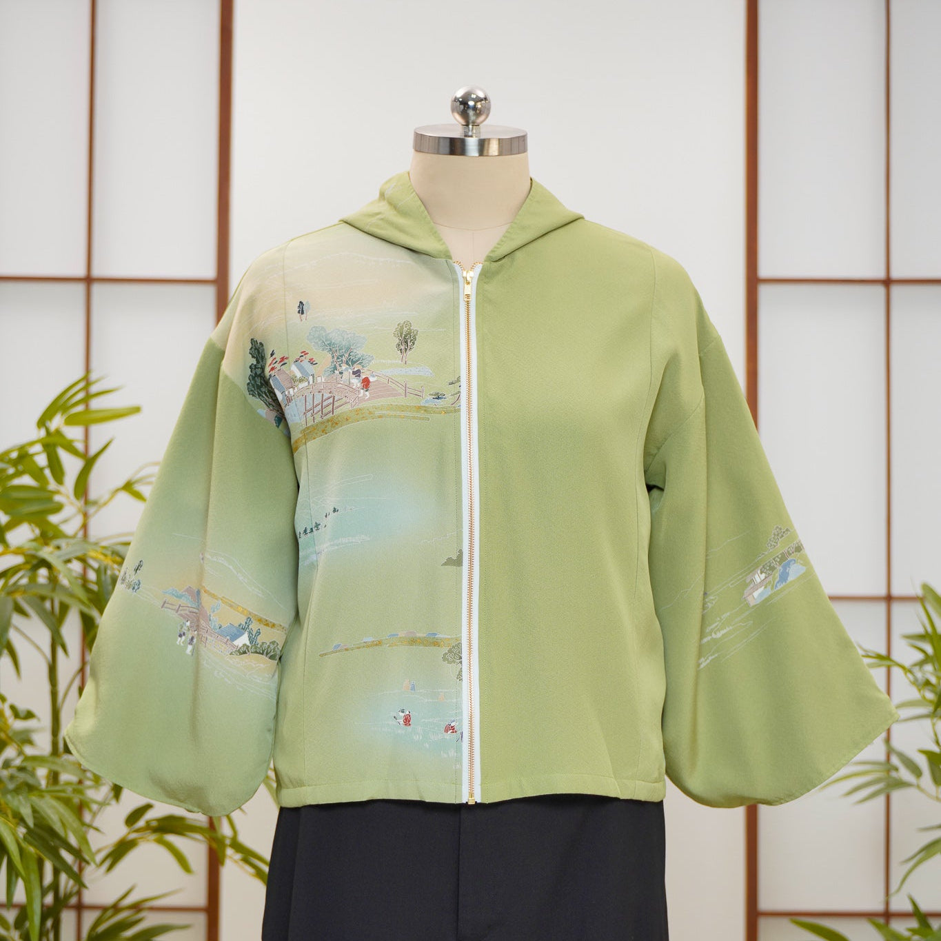 WC 32 campaign: Green Hoodie With Zipper | HWZ7951Y