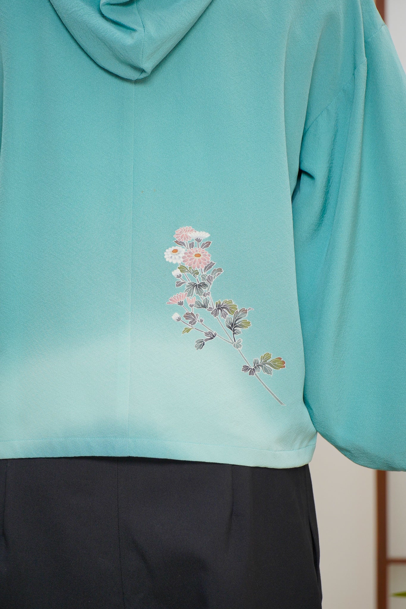 WC 32 campaign PREMIUM Teal color: Green Hoodie With Zipper | HWZ7943Y