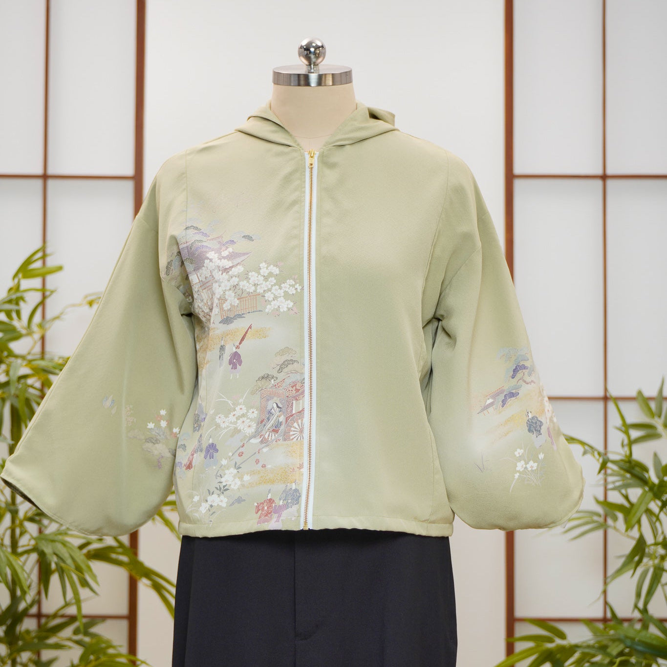 WC 32 campaign: Green Hoodie With Zipper | HWZ8010Y