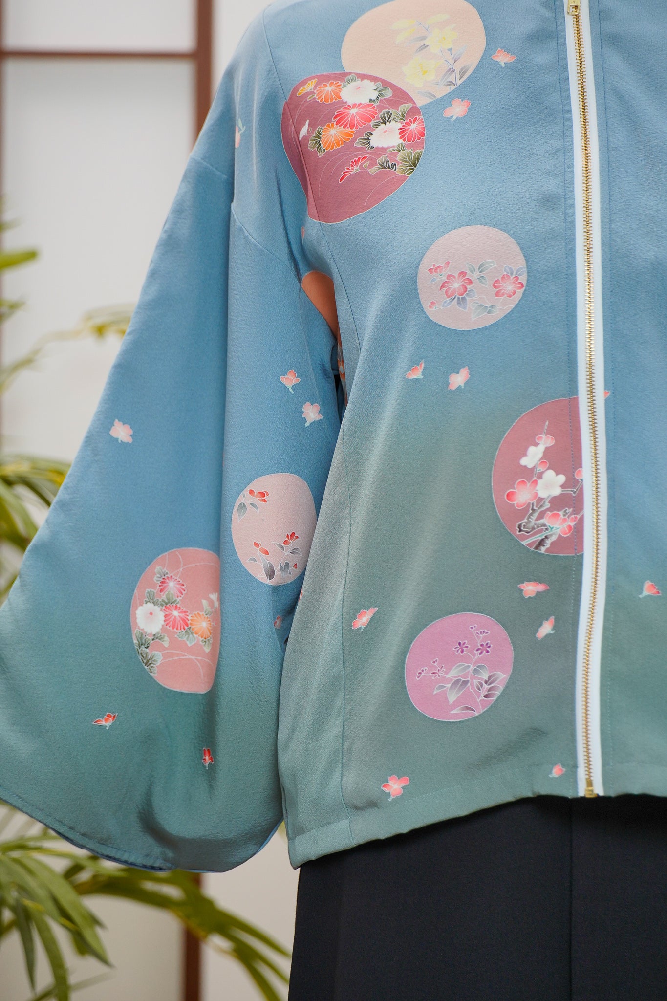 WC 32 campaign: Blue Hoodie With Zipper | HWZ8015Y
