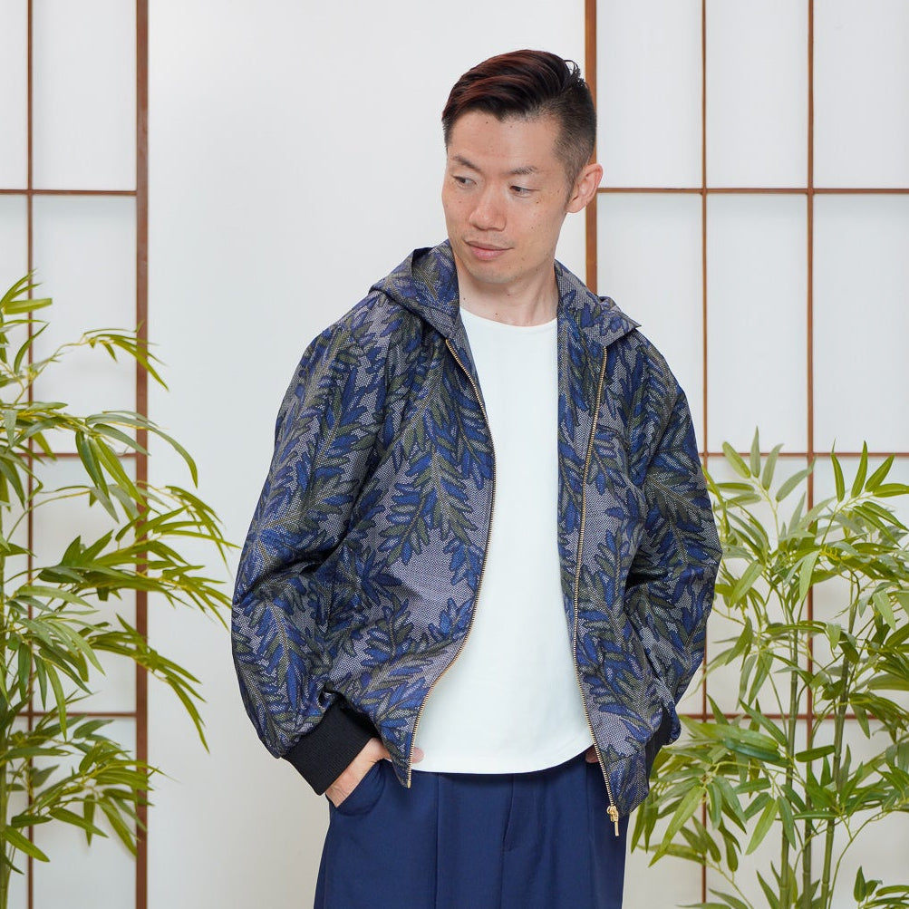 Premium On-hand: Blue Loose Fit Oshima Men's Bomber Jacket | LBJ7567M | Large