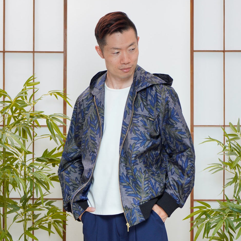 Premium On-hand: Blue Loose Fit Oshima Men's Bomber Jacket | LBJ7567M | Large